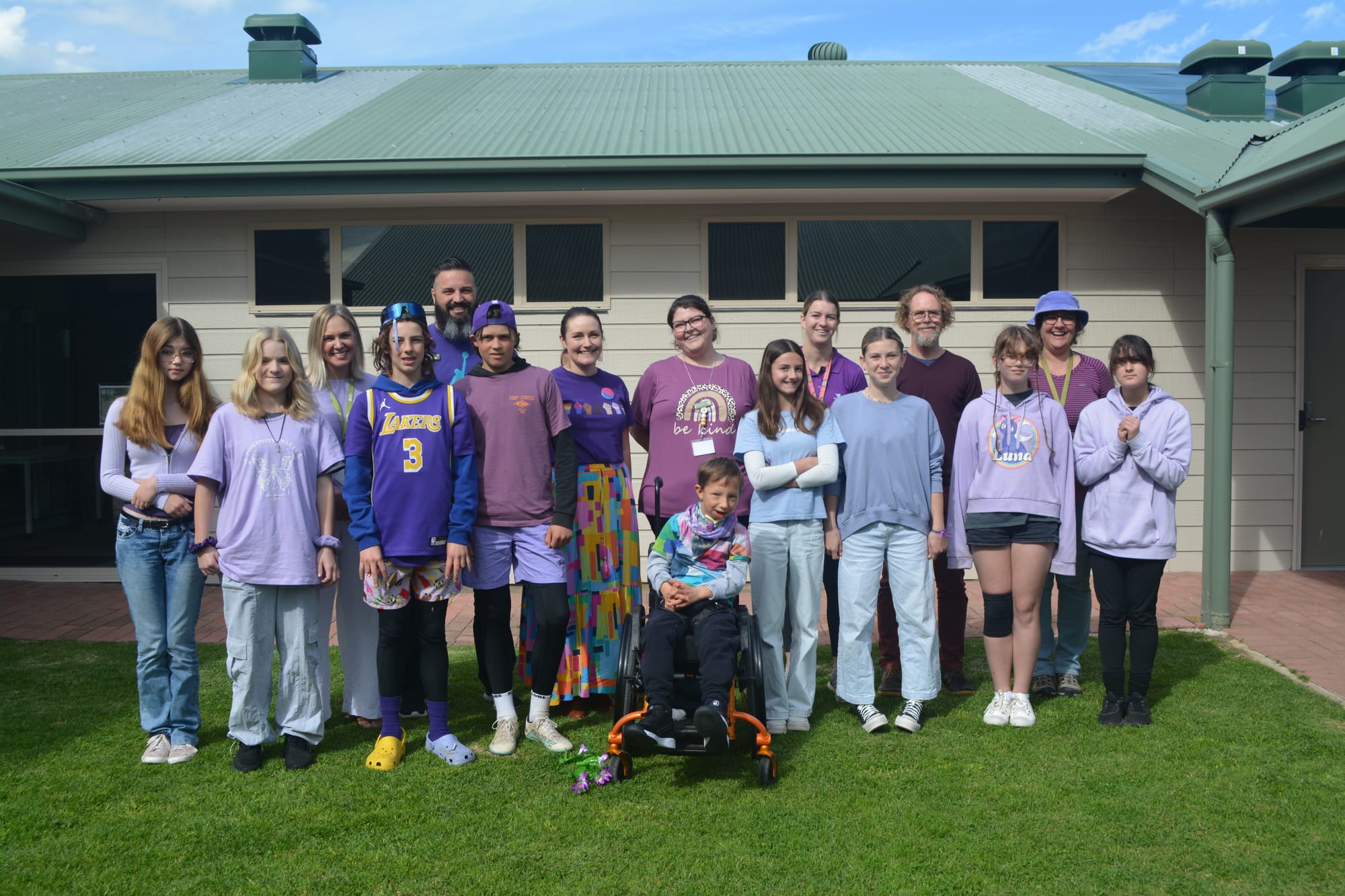Power of purple on display at schools