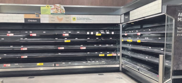 Empty shelves as supply shortages hit Strathalbyn