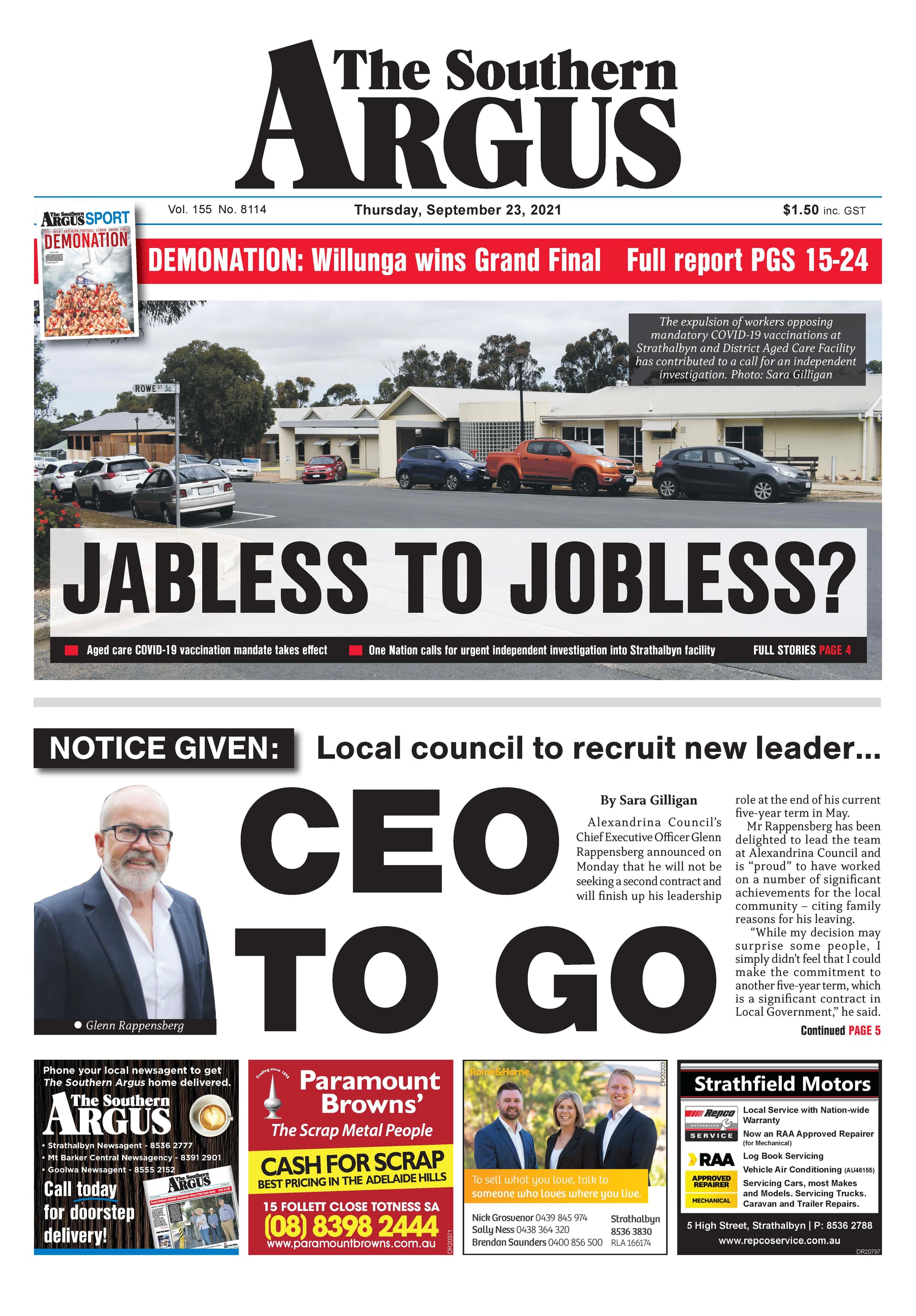The Southern Argus - September 23, 2021