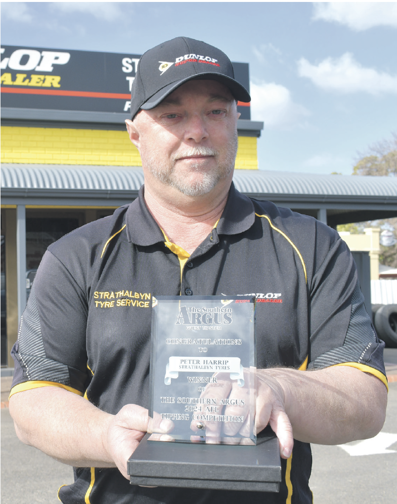 Harrip wins inaugural Argus tipping competition