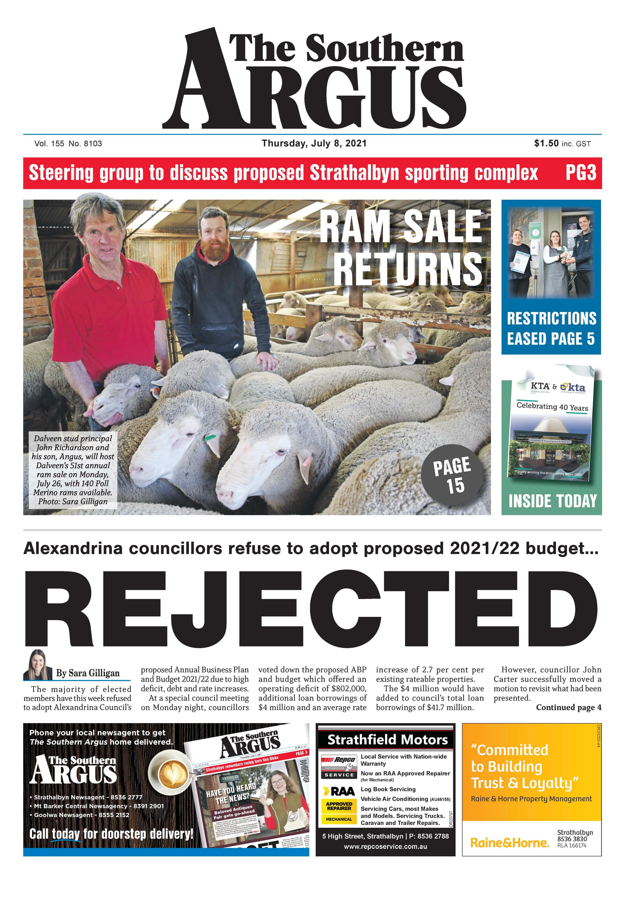The Southern Argus - July 8, 2021