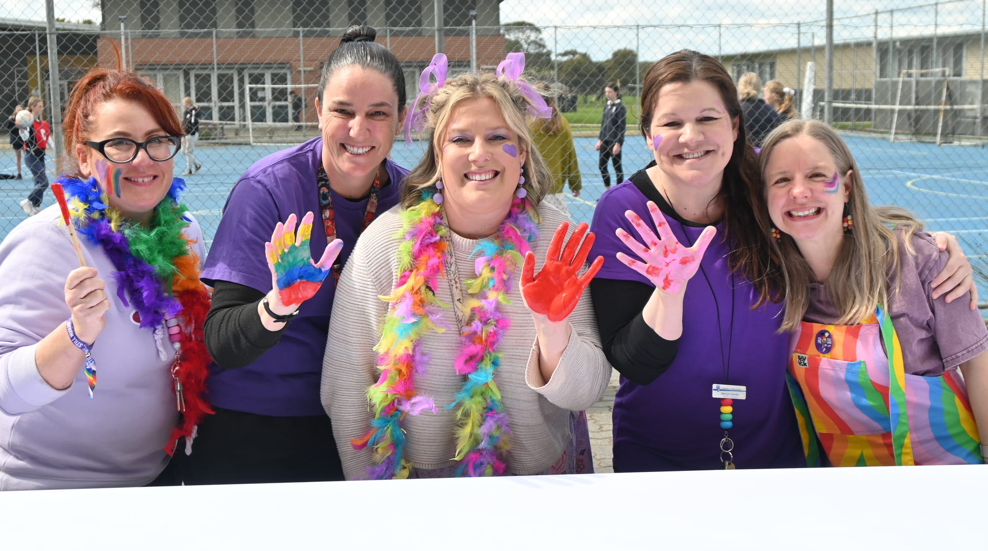 Eastern Fleurieu School staff and students turn purple for pride