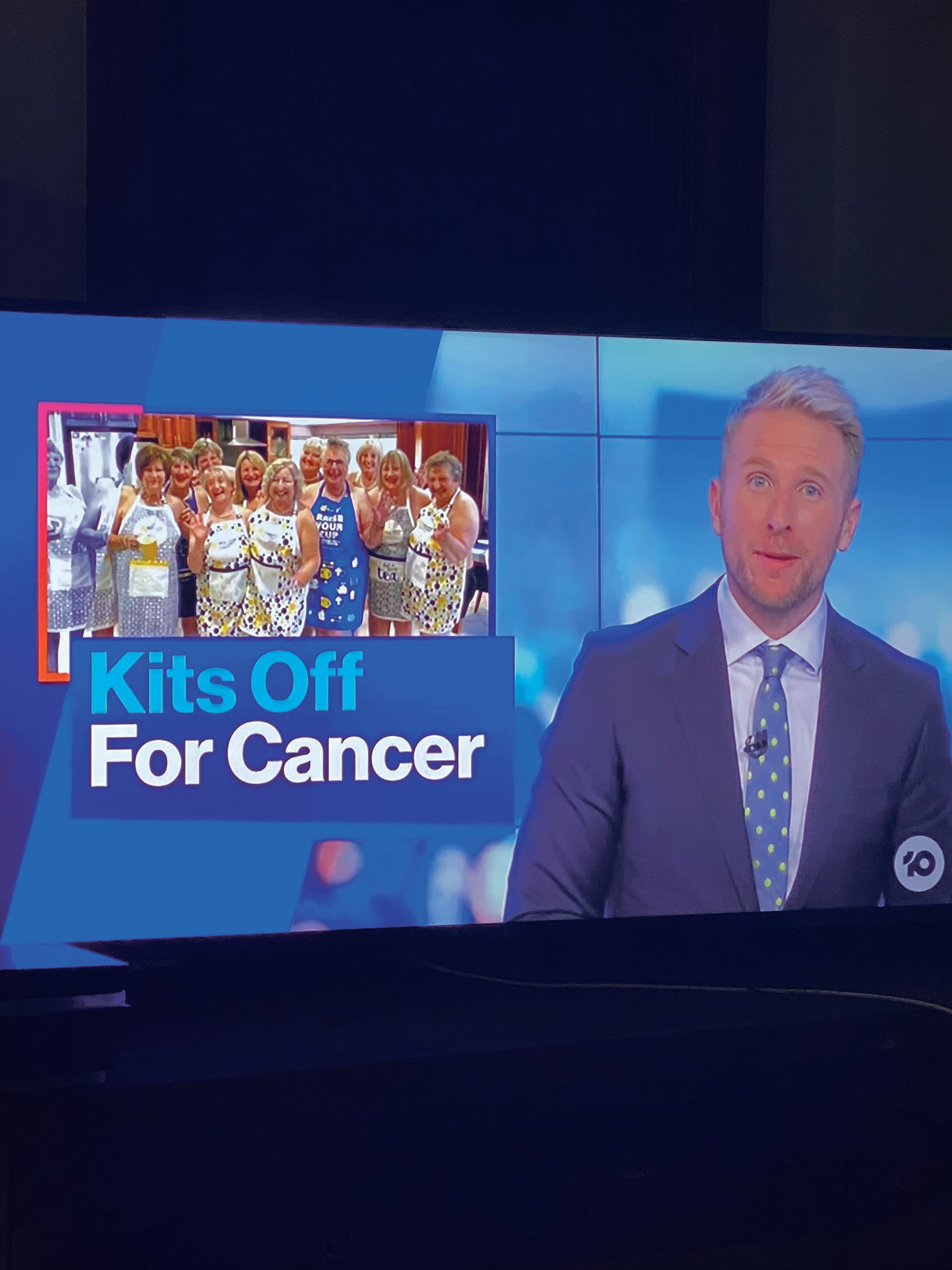 Macclesfield Young At Heart Club members featured on The Project’s Friday night segment to promote the fundraising calendar and awareness of the disease. Cathy Megson-McAllister and Janet Gunther say the club is a family. Photos: Sara Gilligan.