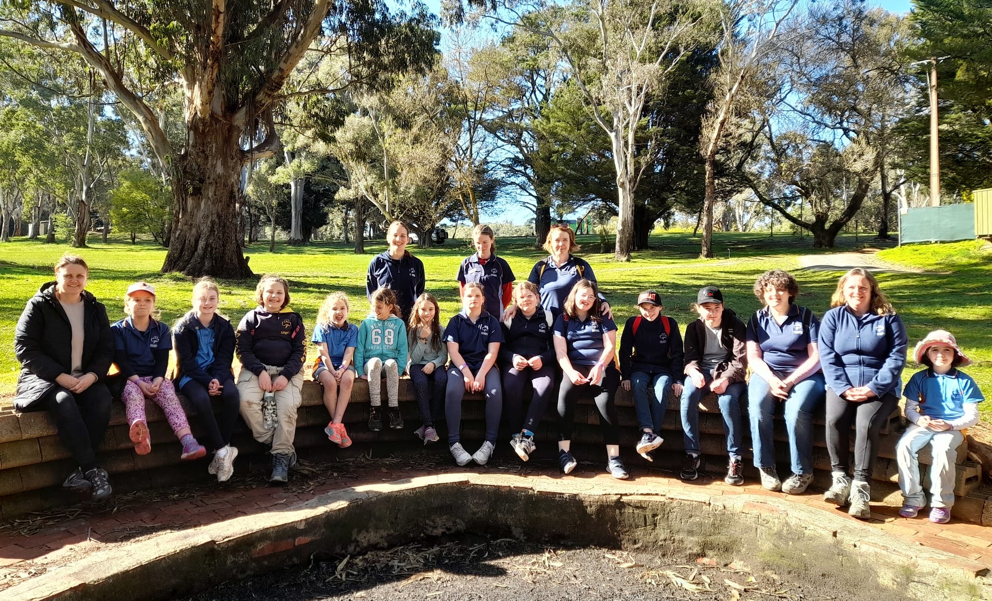 Strathalbyn Girl Guides are happy campers during Woodhouse visit