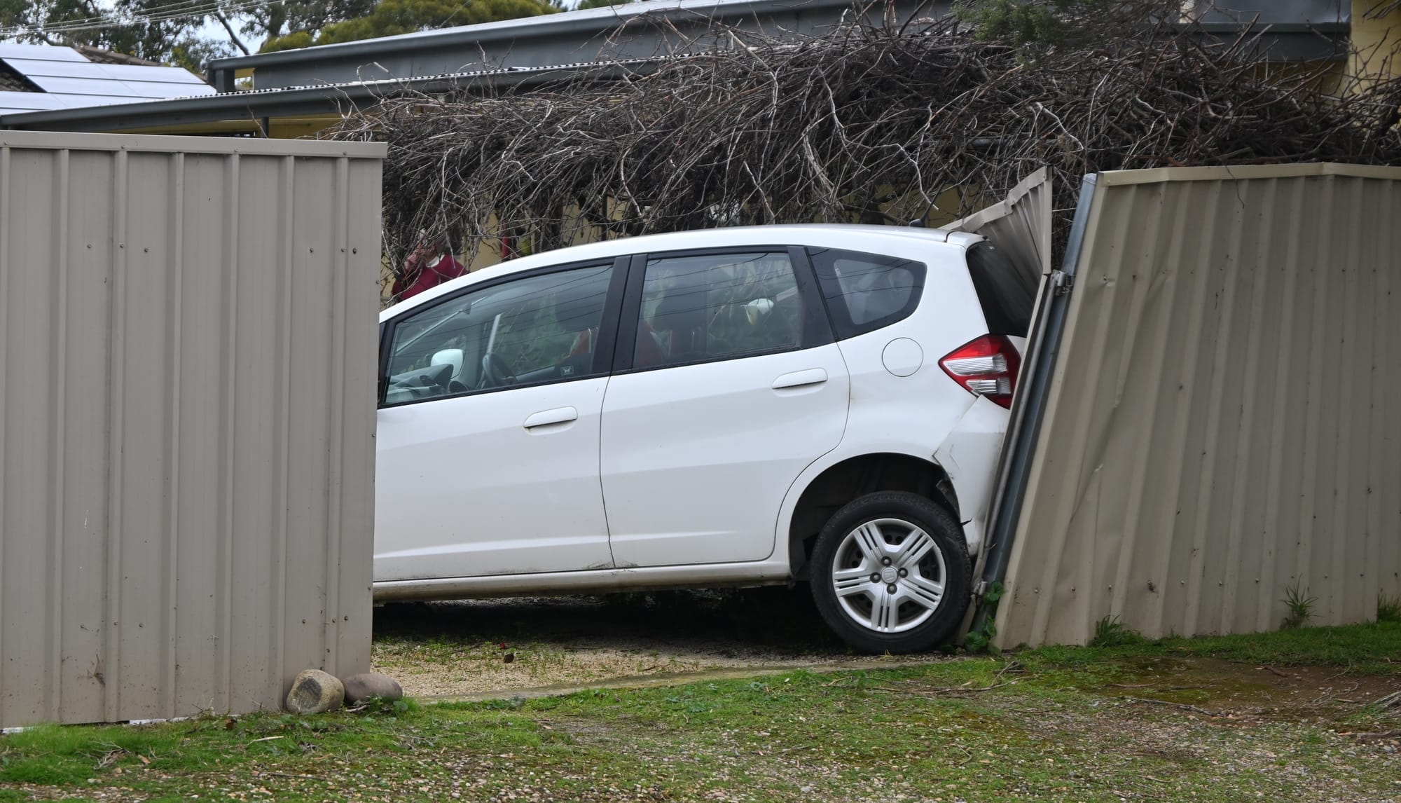 Car crash at Strathalbyn home damages fencing.
