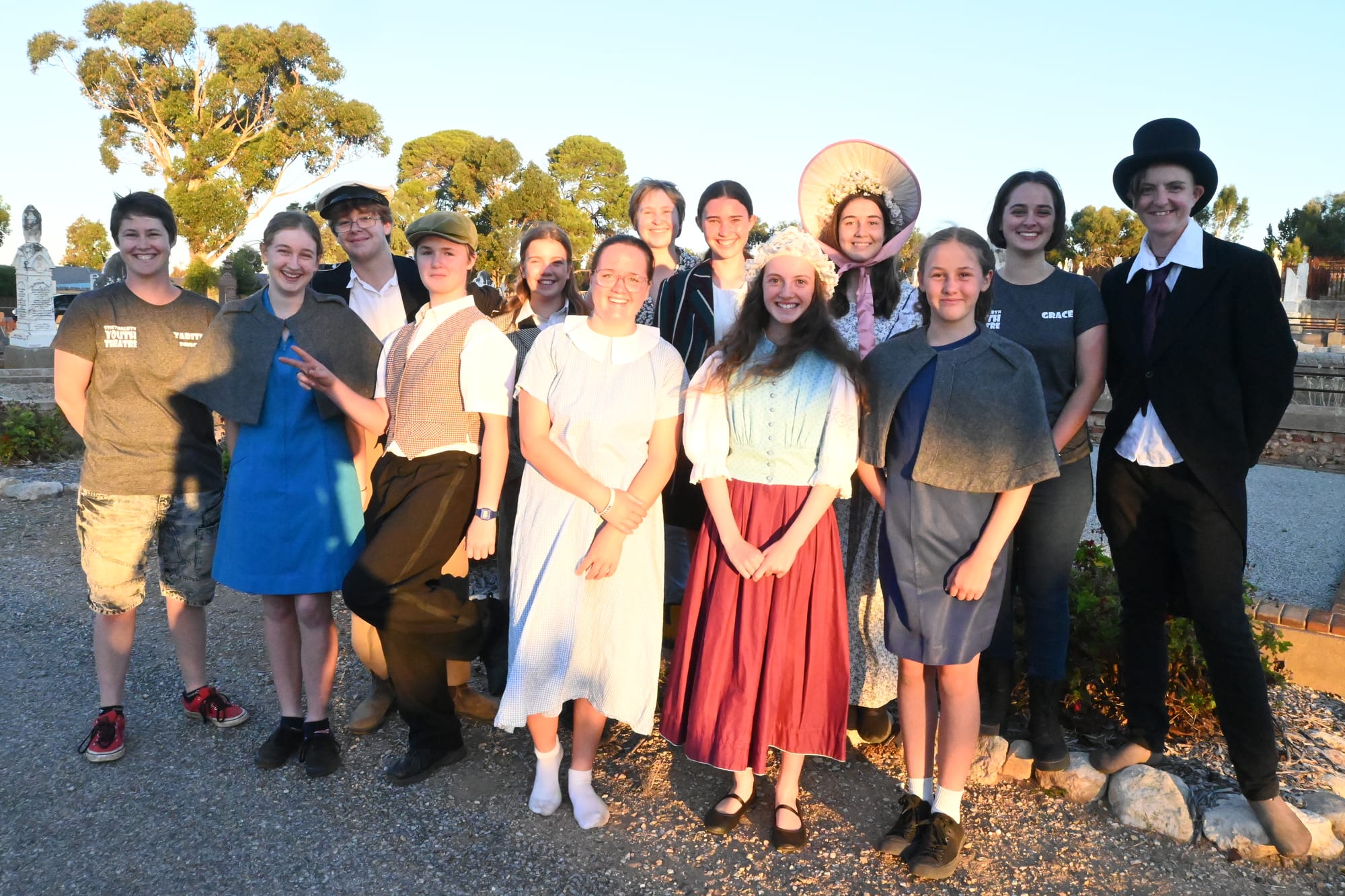 Cemetery stage for historic Strathalbyn Players show which took attendees back in time