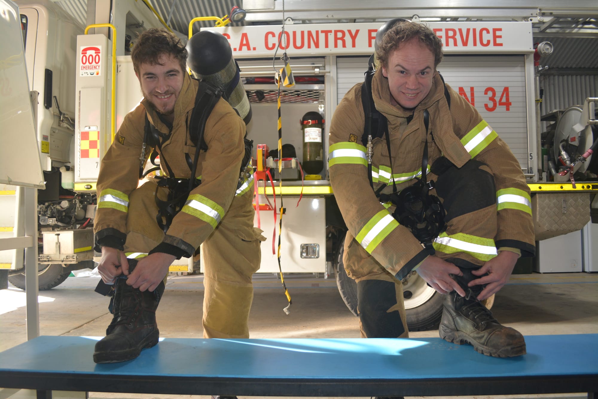 Local firies step up for a good cause