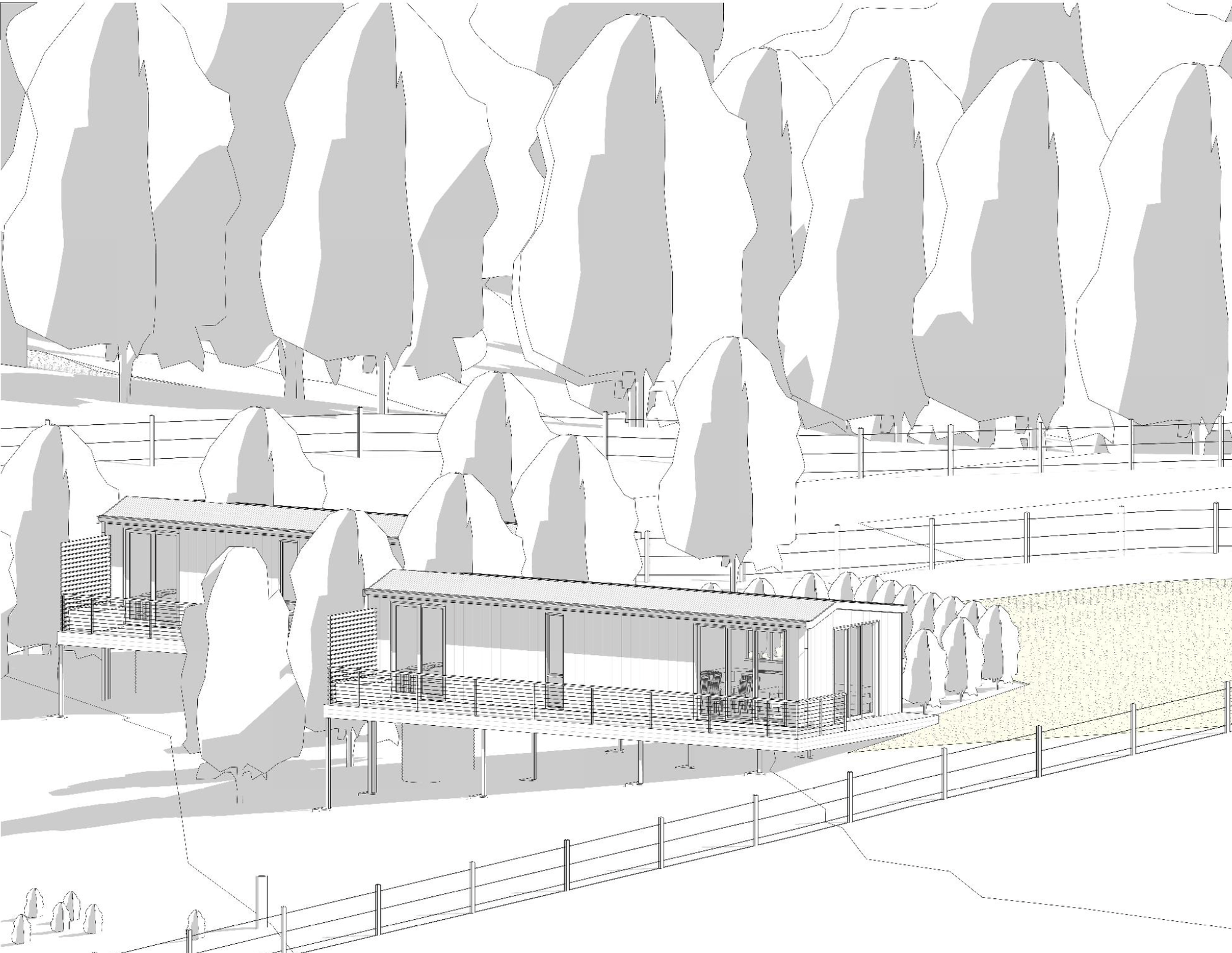 Tourist pods proposed to be built at Yundi site