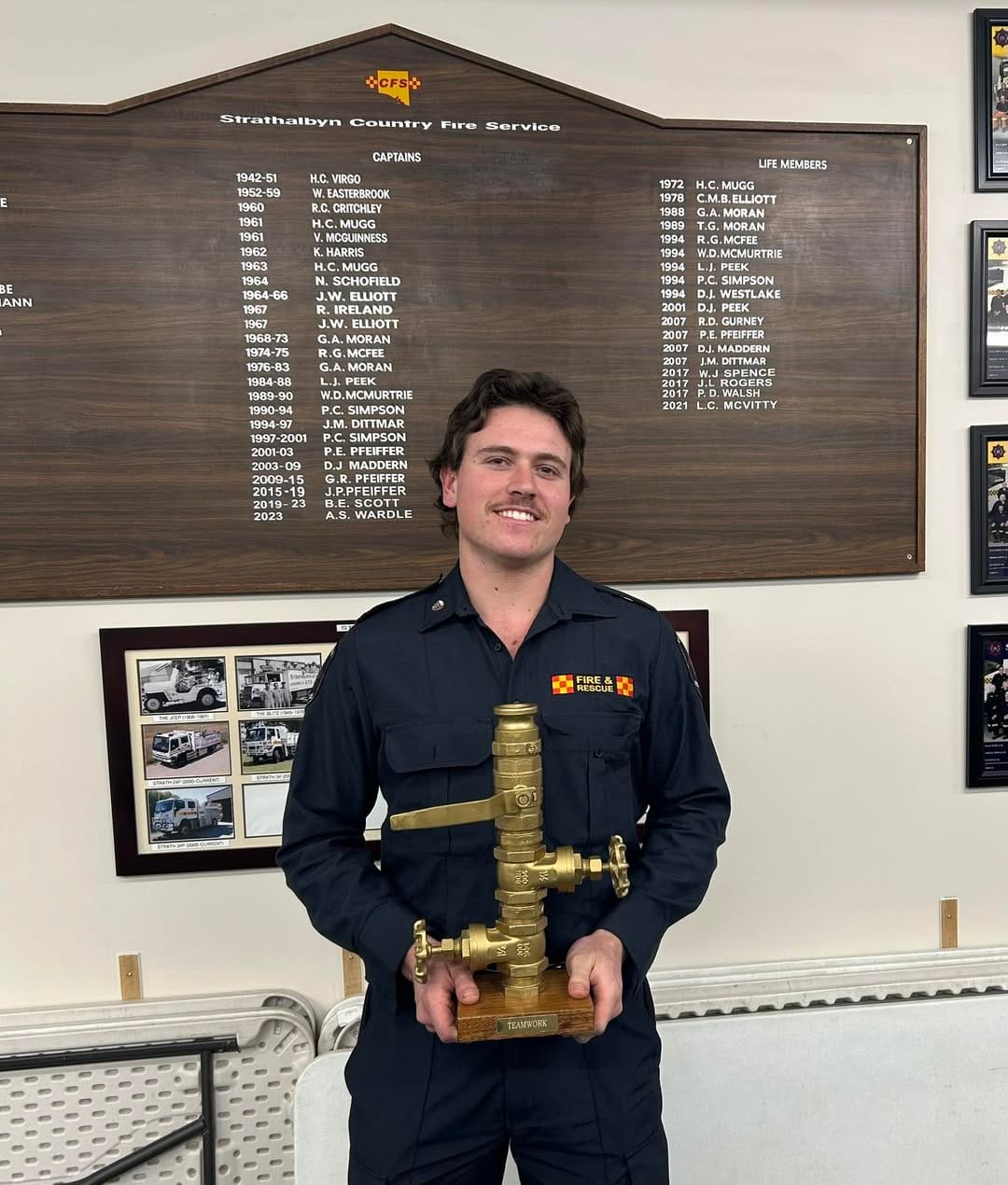 Outstanding member of Strathalbyn brigade