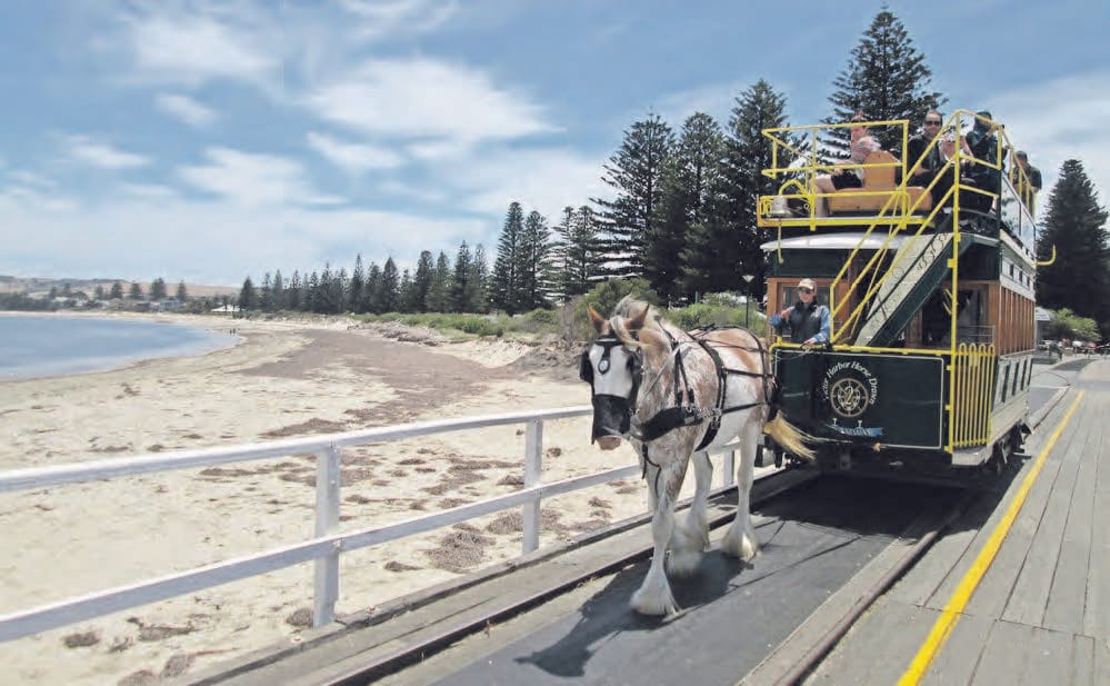 Horse-drawn tram to return after new Granite Island Causeway opens