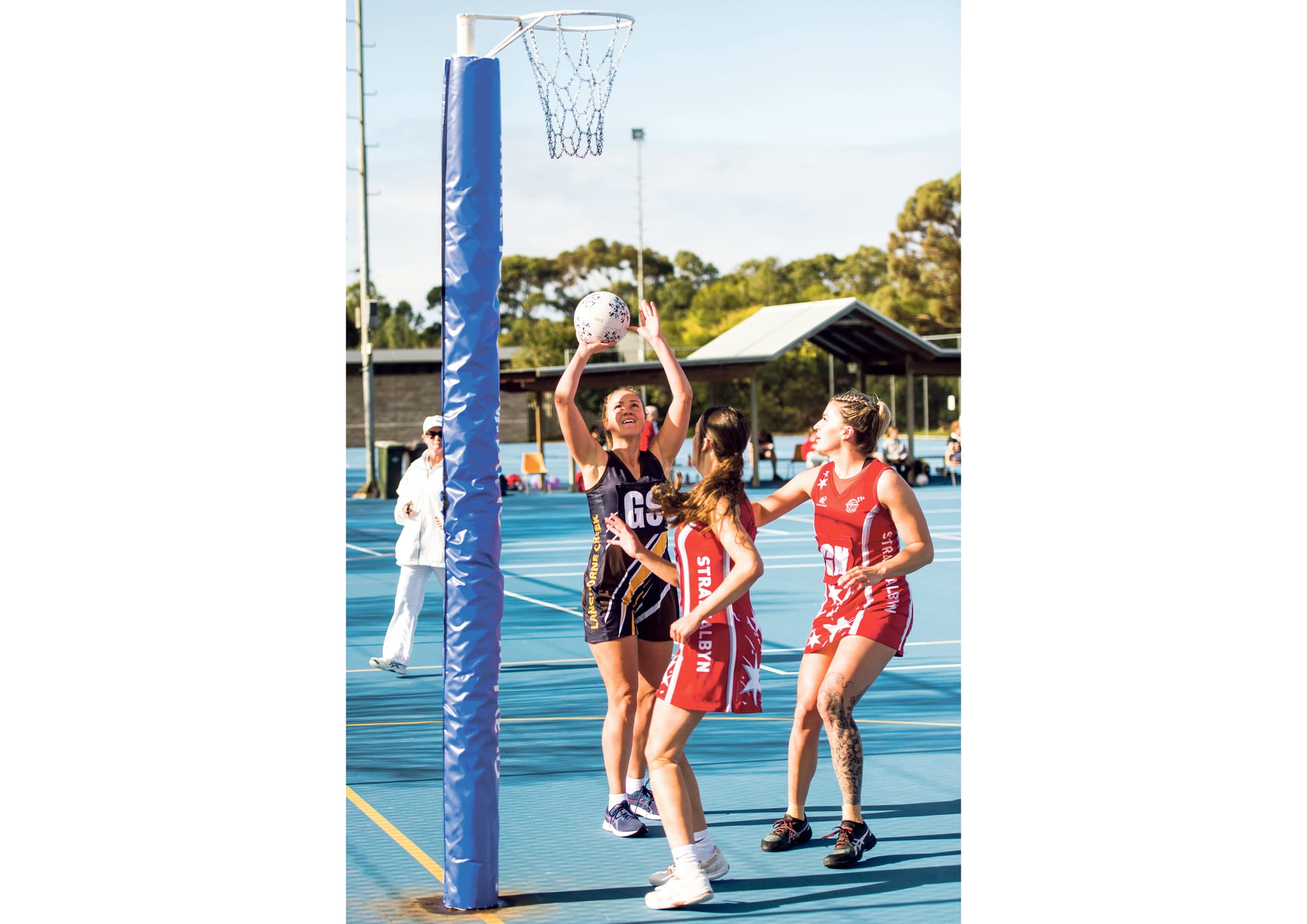 Netball scores with high player numbers