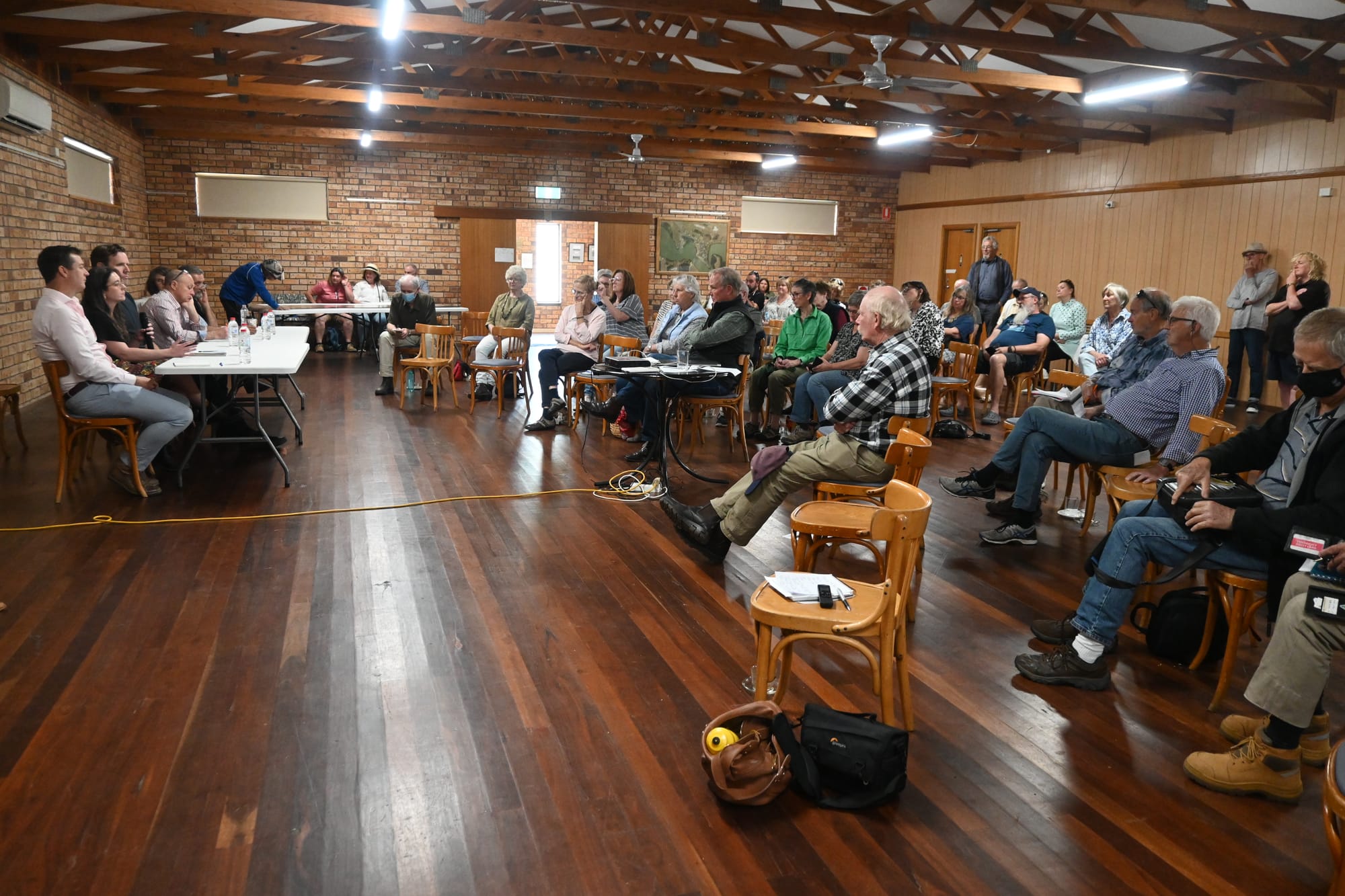 Clayton Bay talks high flows at community meeting