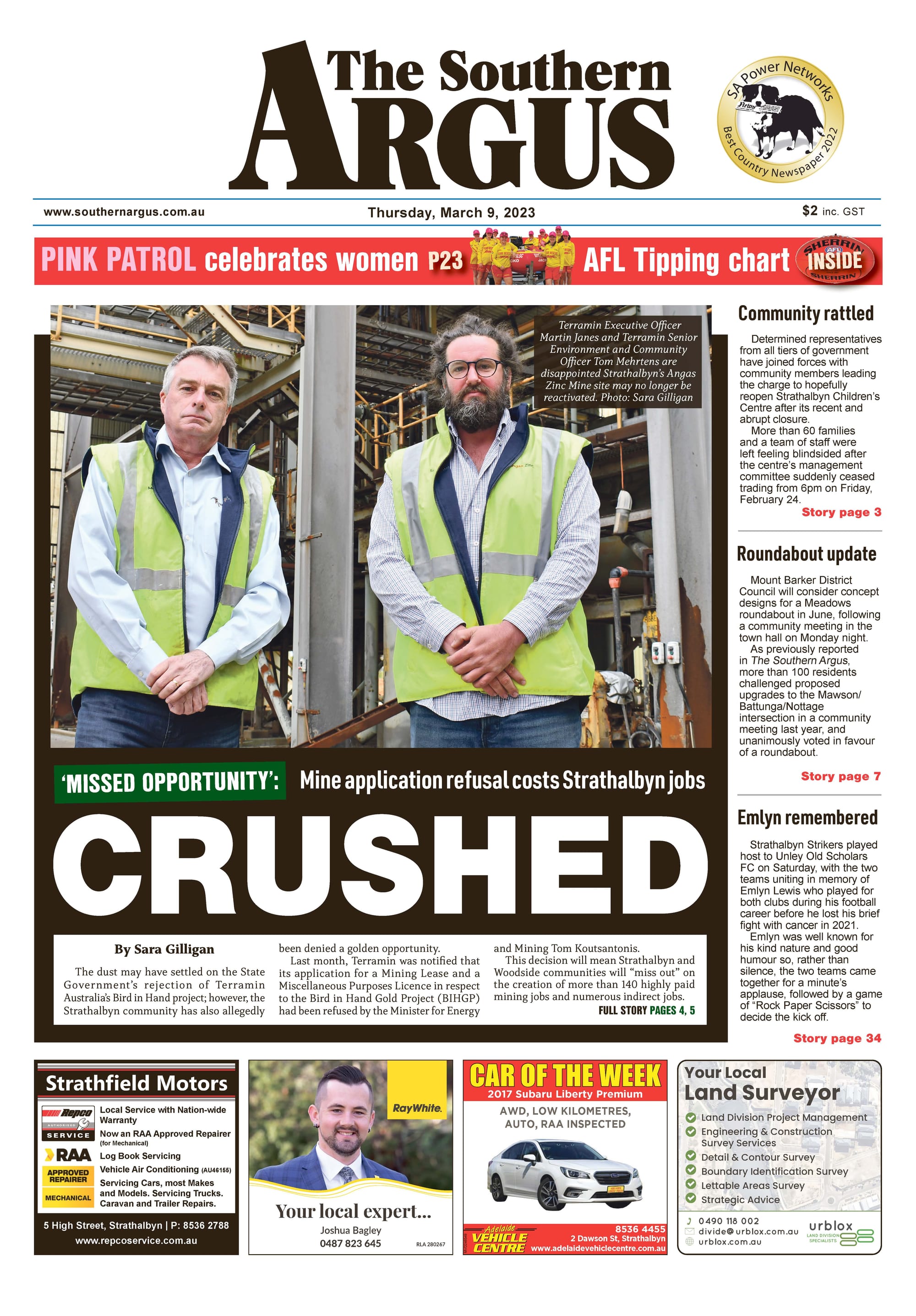The Southern Argus - March 9, 2023