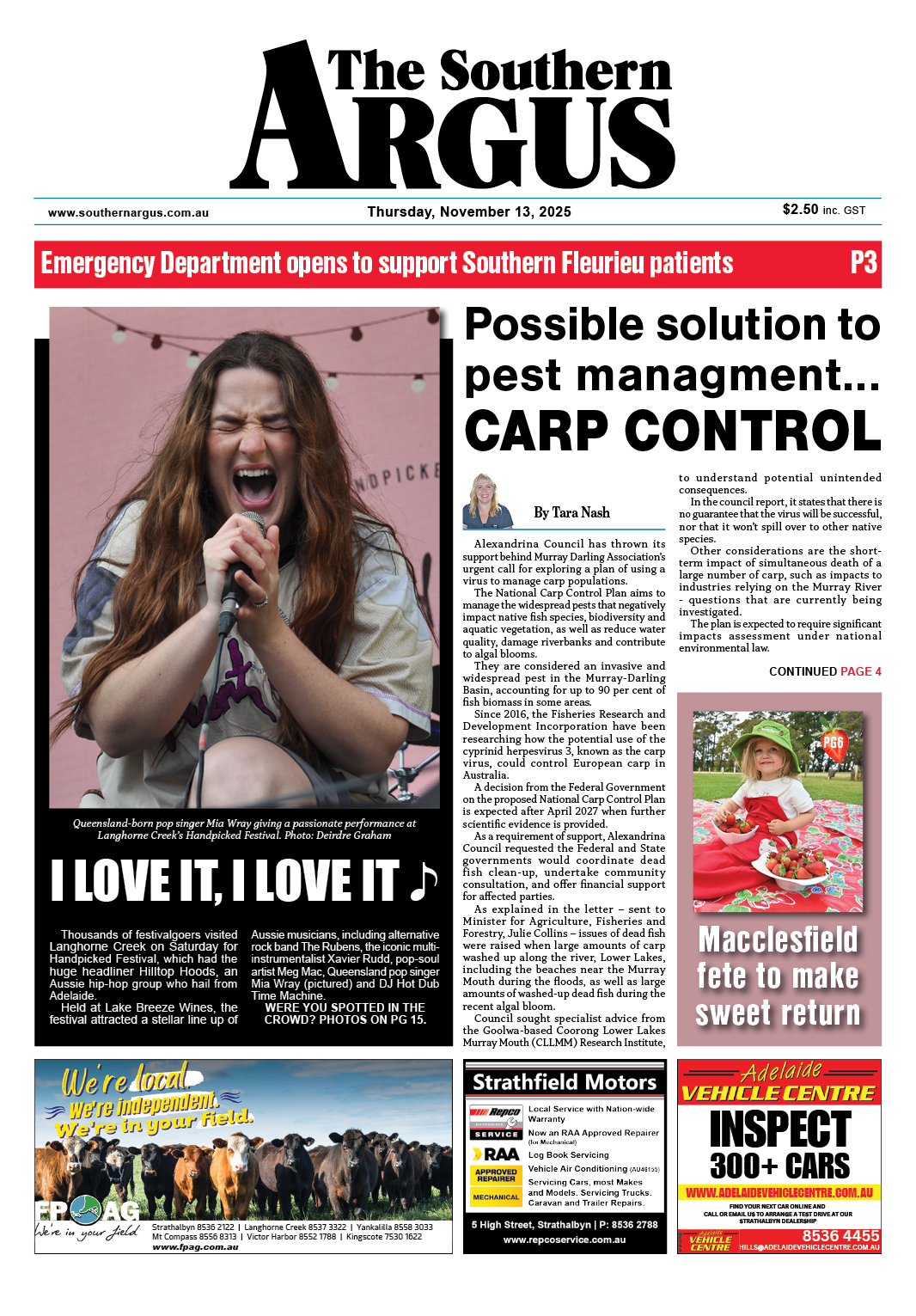 The Southern Argus - November 13, 2025