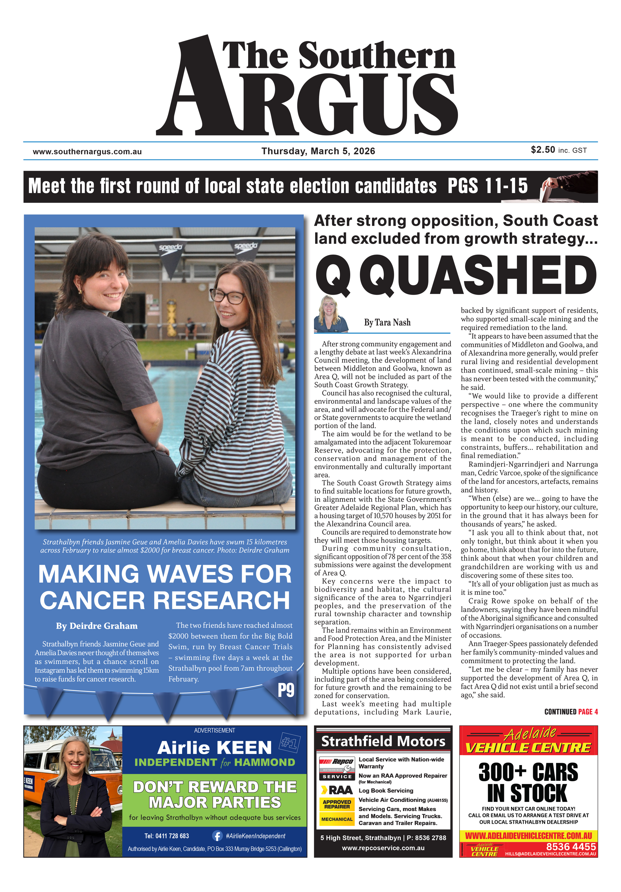 The Southern Argus - March 5, 2026  post
                                image