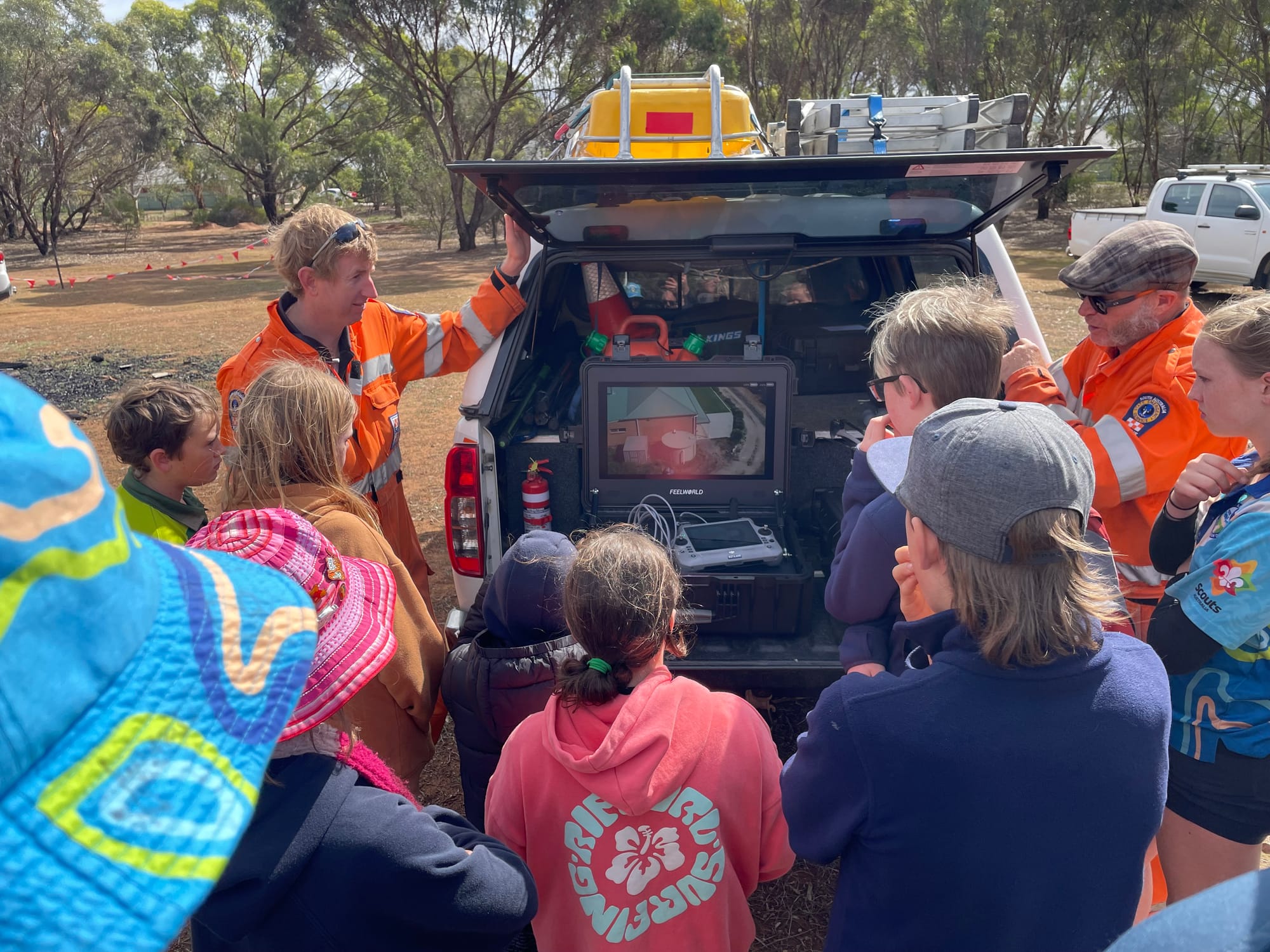 Scouts survive ‘plane crash’