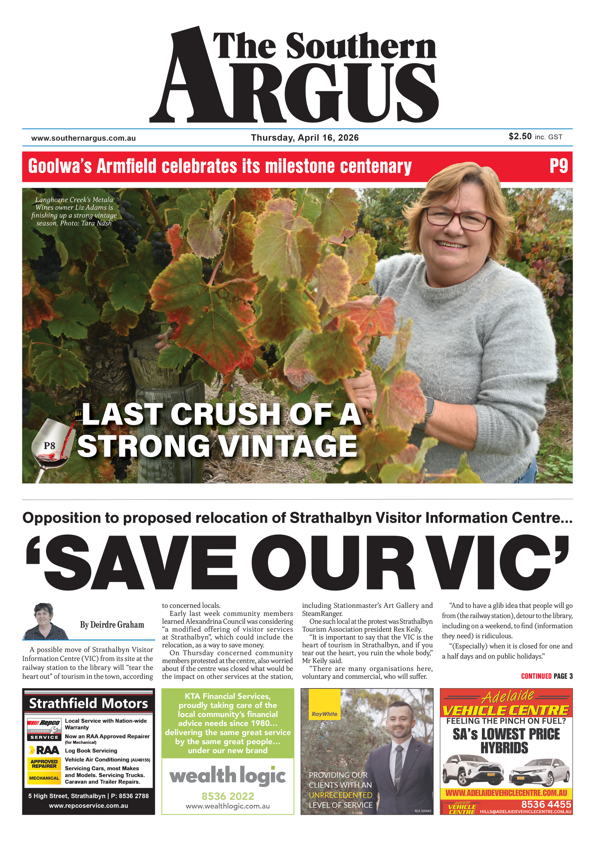 The Southern Argus - April 16, 2026