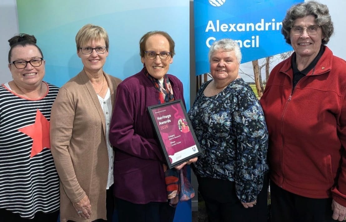 A love of history lands Carolyn a heritage award