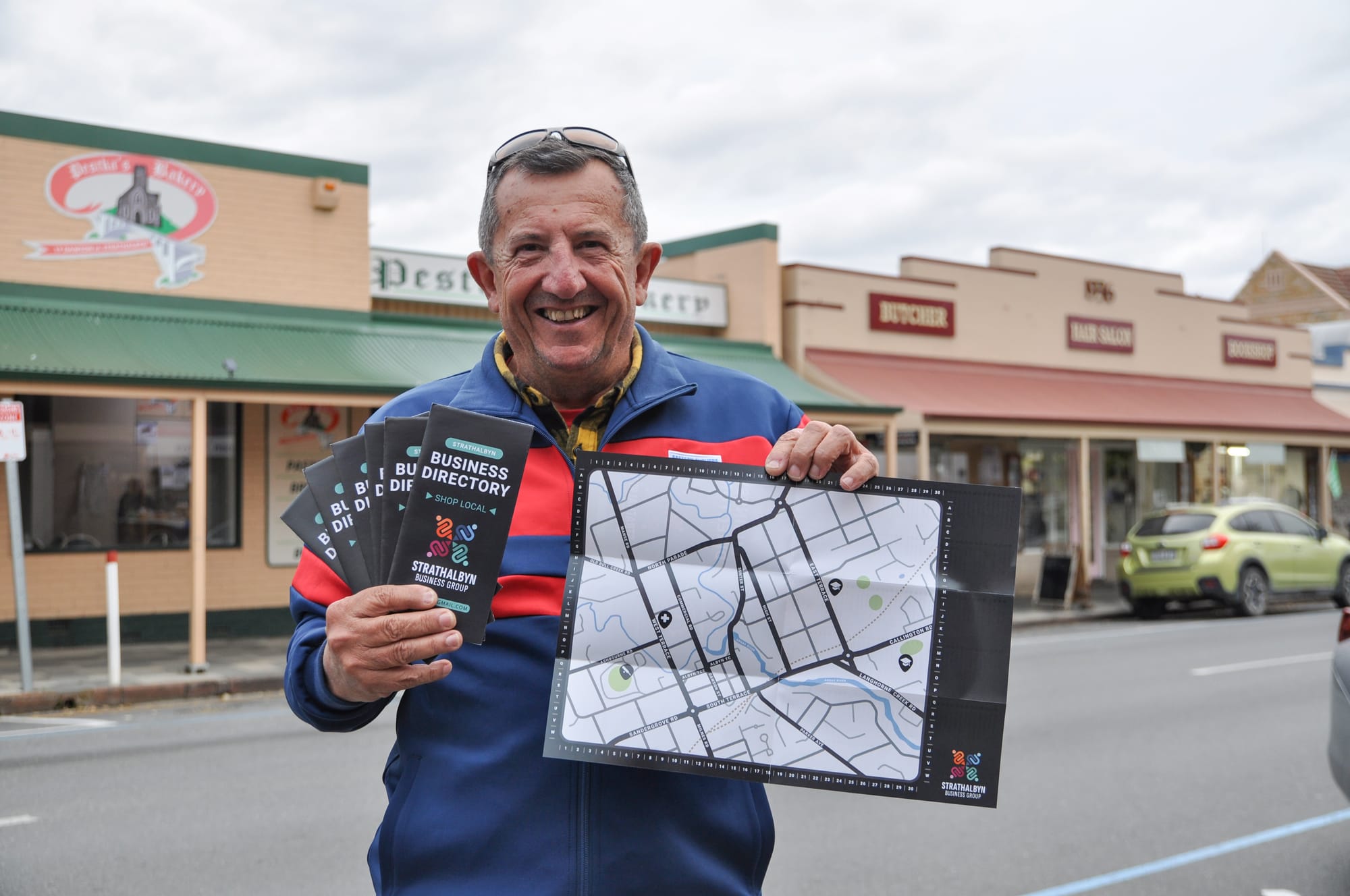 Business group’s shop local map