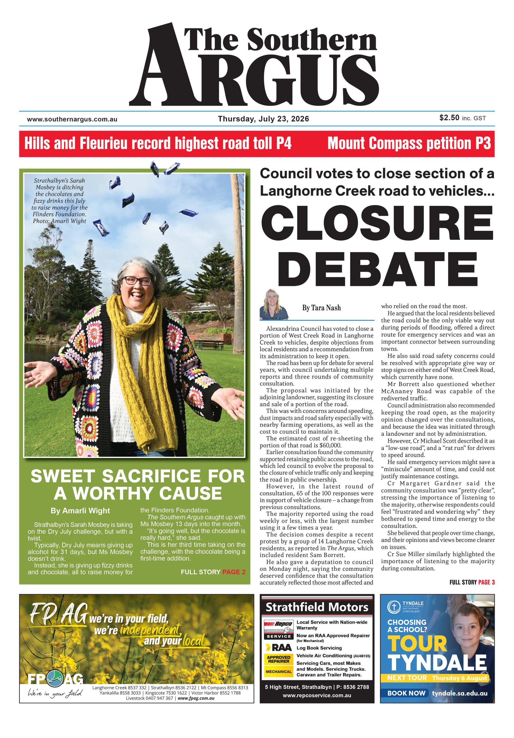 The Southern Argus - July 23, 2026