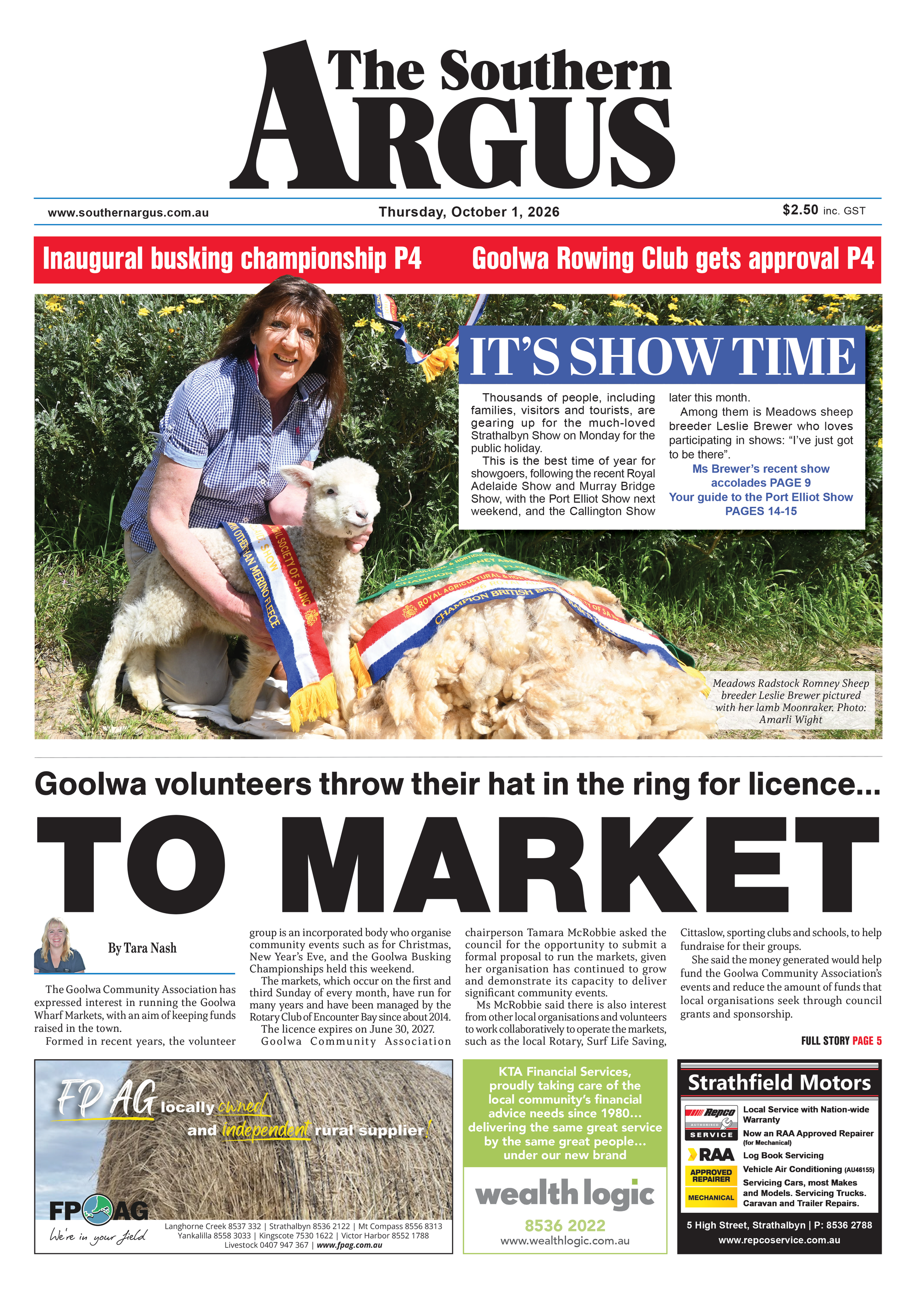 The Southern Argus - October 1, 2026