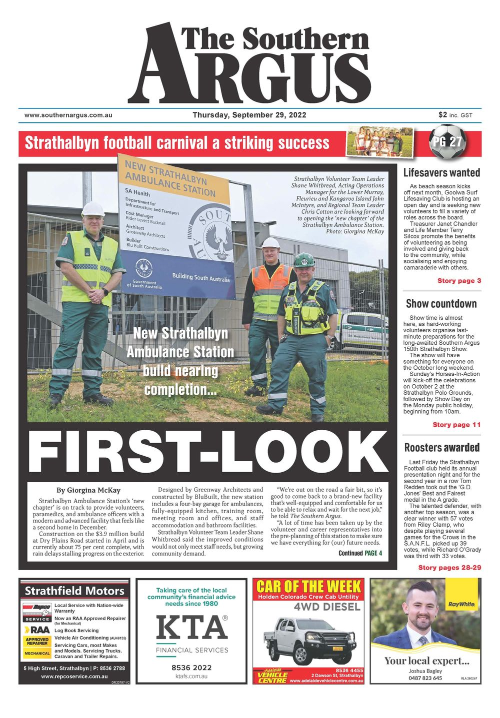 The Southern Argus - September 29, 2022 post image