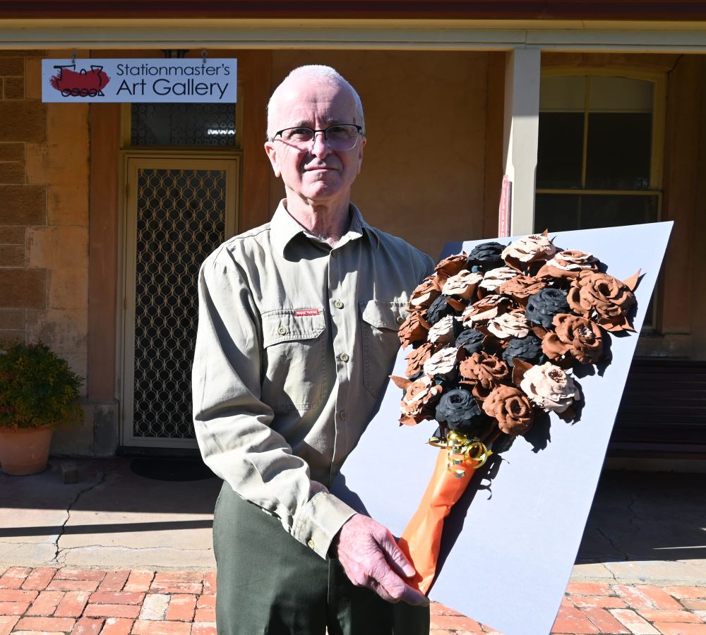 A rose for local ambos as a thank you to their service post image