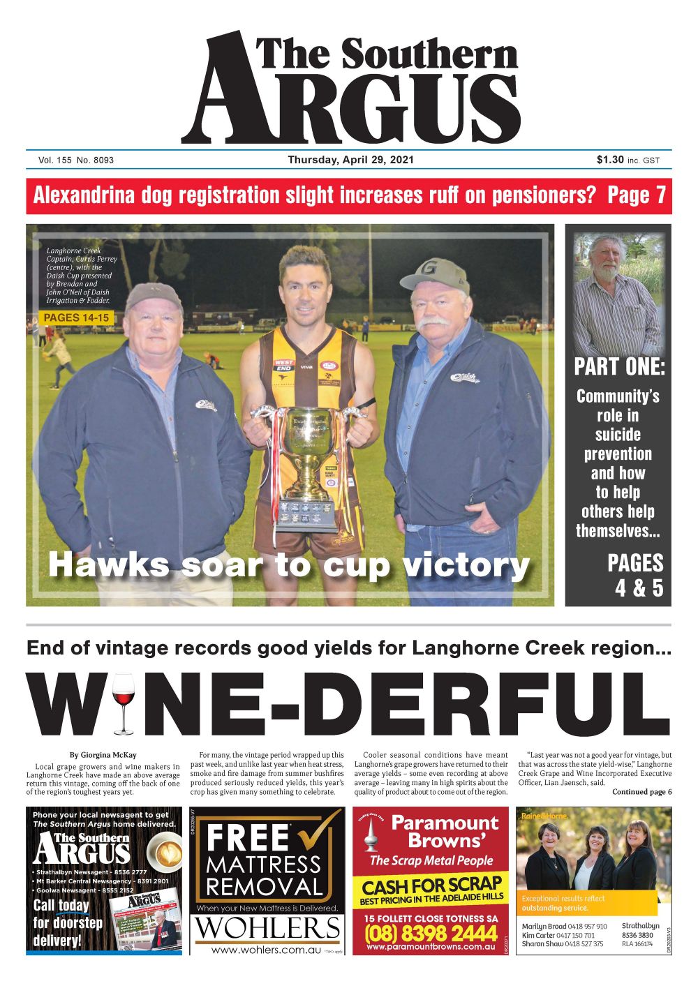 The Southern Argus - April 29, 2021 post image