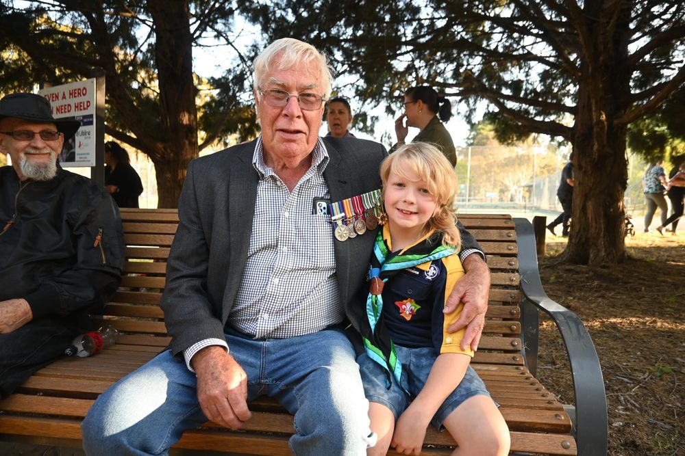 Local scouts stop to remember post image
