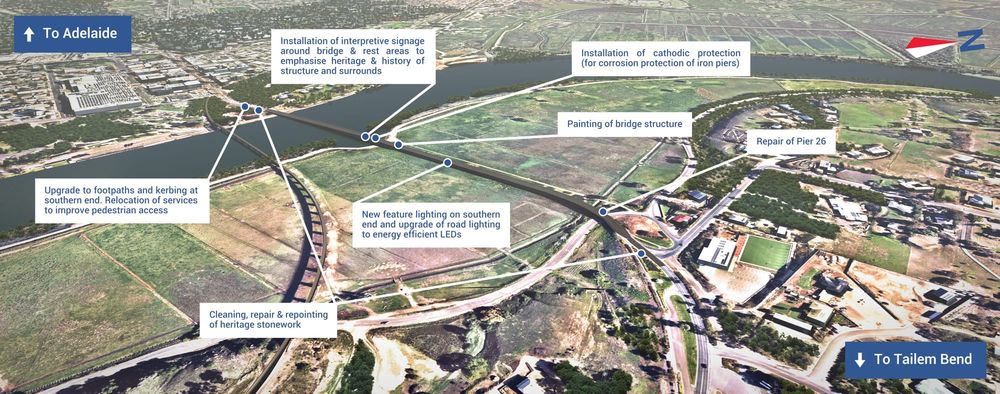 Old Murray Bridge refurbishments to temporarily close commuter access post image