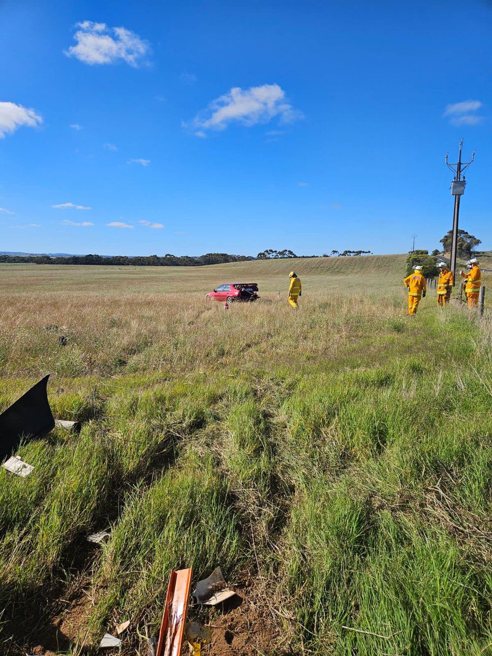 Car takes out Telstra junction at Strathalbyn post image