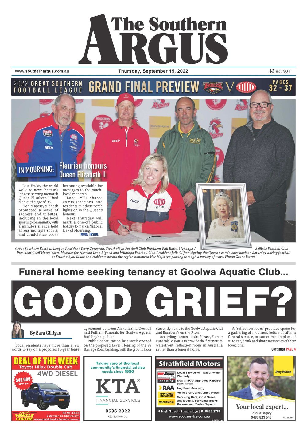 The Southern Argus - September 15, 2022 post image
