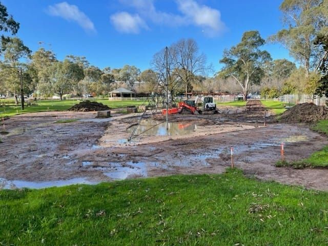 Keith Stephenson playground works delayed post image