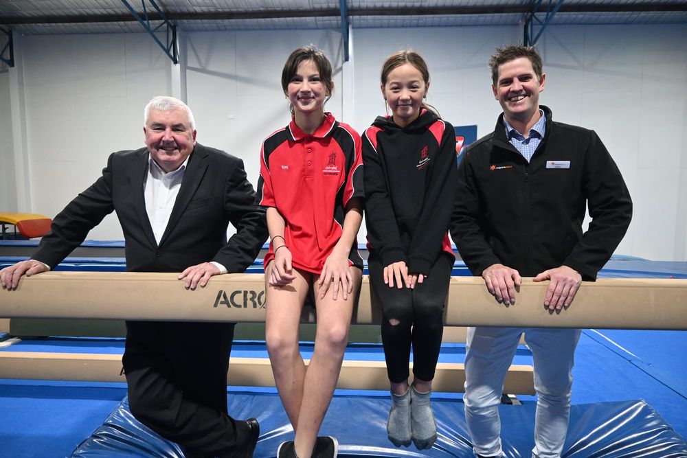 Gymnasts jump for joy over court upgrade post image