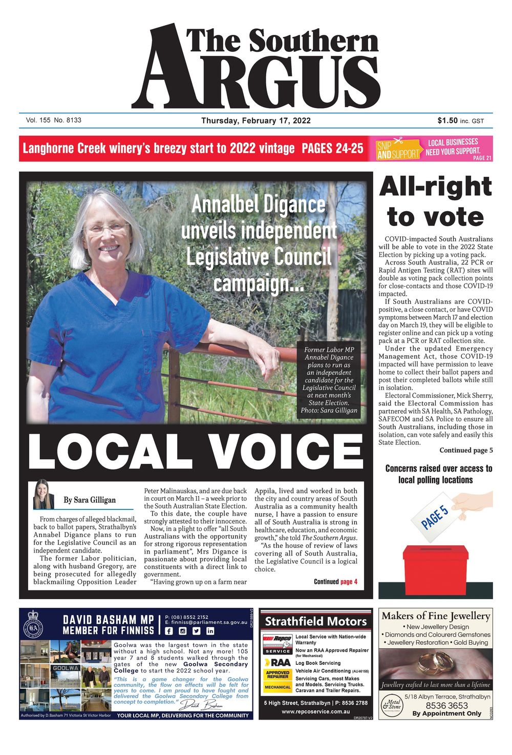 The Southern Argus - February 17, 2022 post image