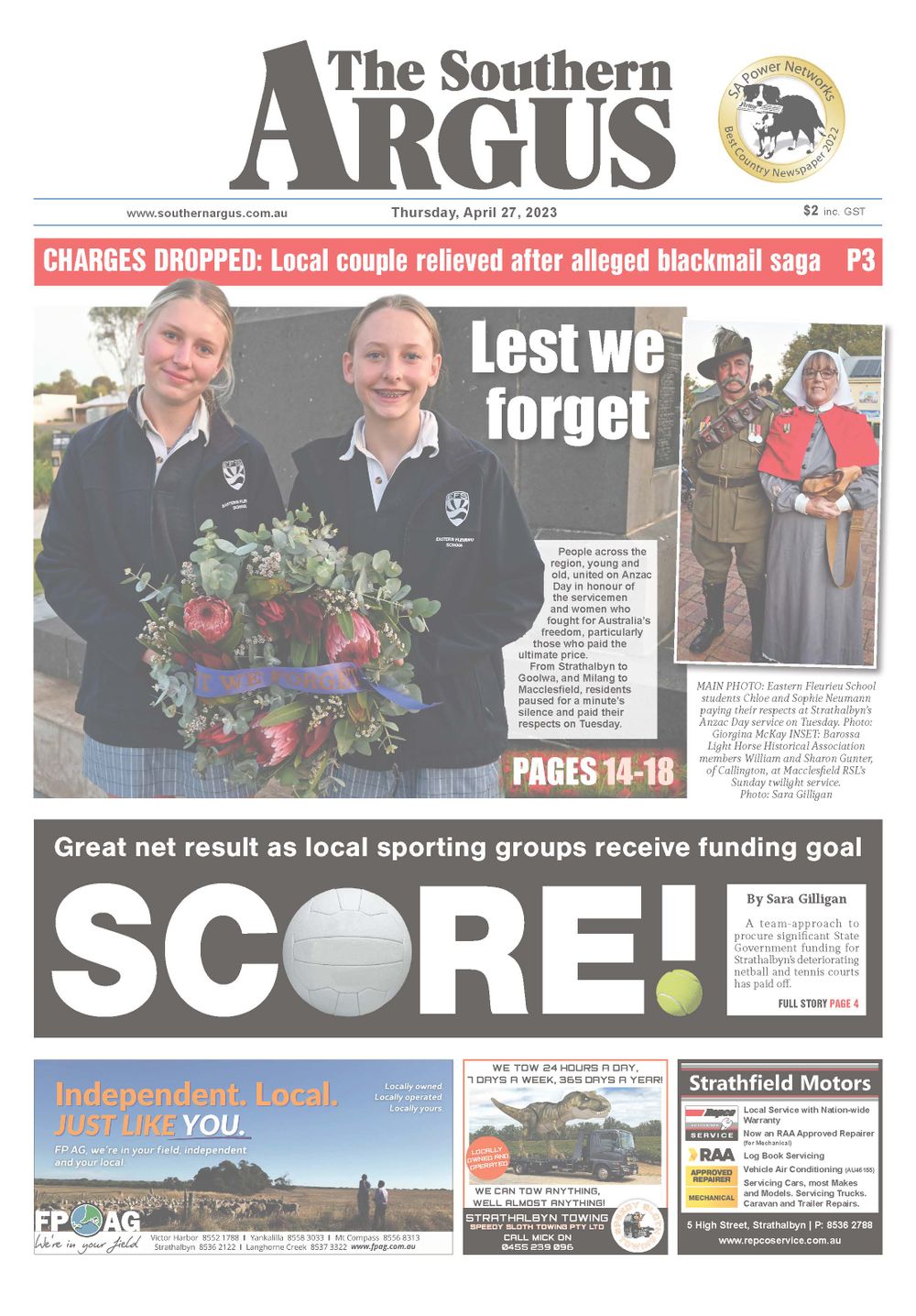 The Southern Argus - April 27, 2023 post image