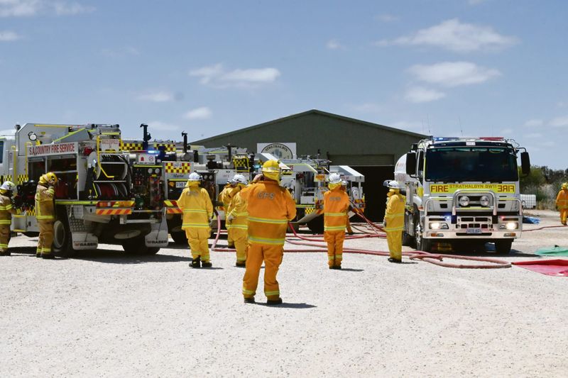 Strathalbyn Woodshed catches alight post image
