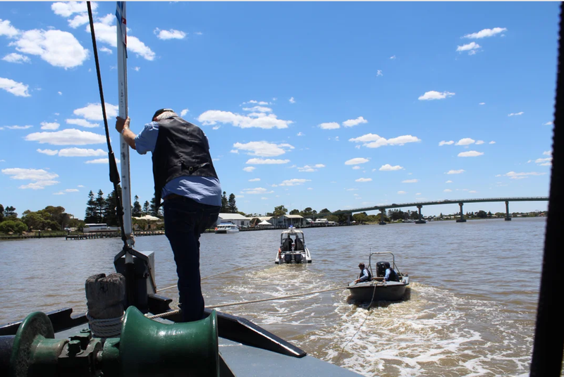OH BUOY: Oscar W damaged in bridge crash post image