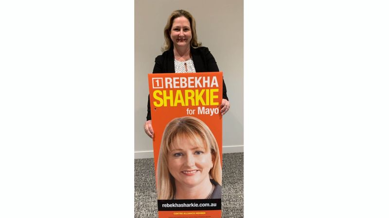 ‘Avid supporters’ remove Member for Mayo Rebekha Sharkie’s corflutes post image