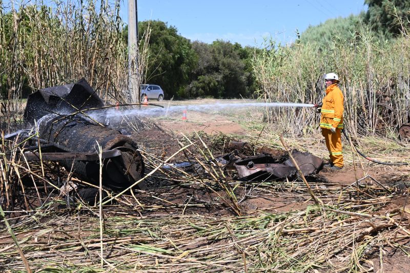 Powerline sparks fire at Bletchley post image