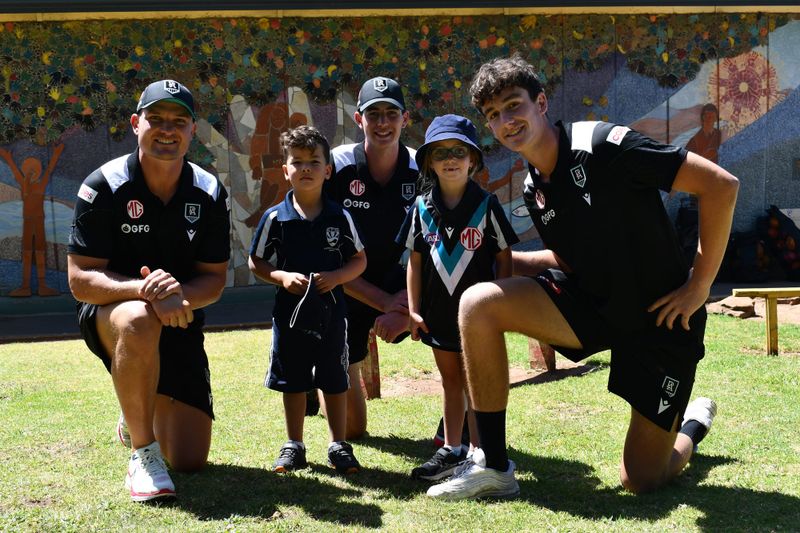 Local AFL players deliver power-ful message to EFS students post image