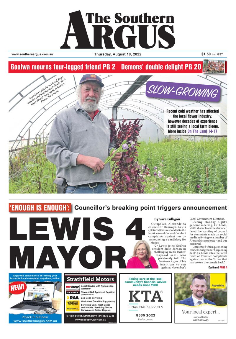 The Southern Argus - August 18, 2022 post image