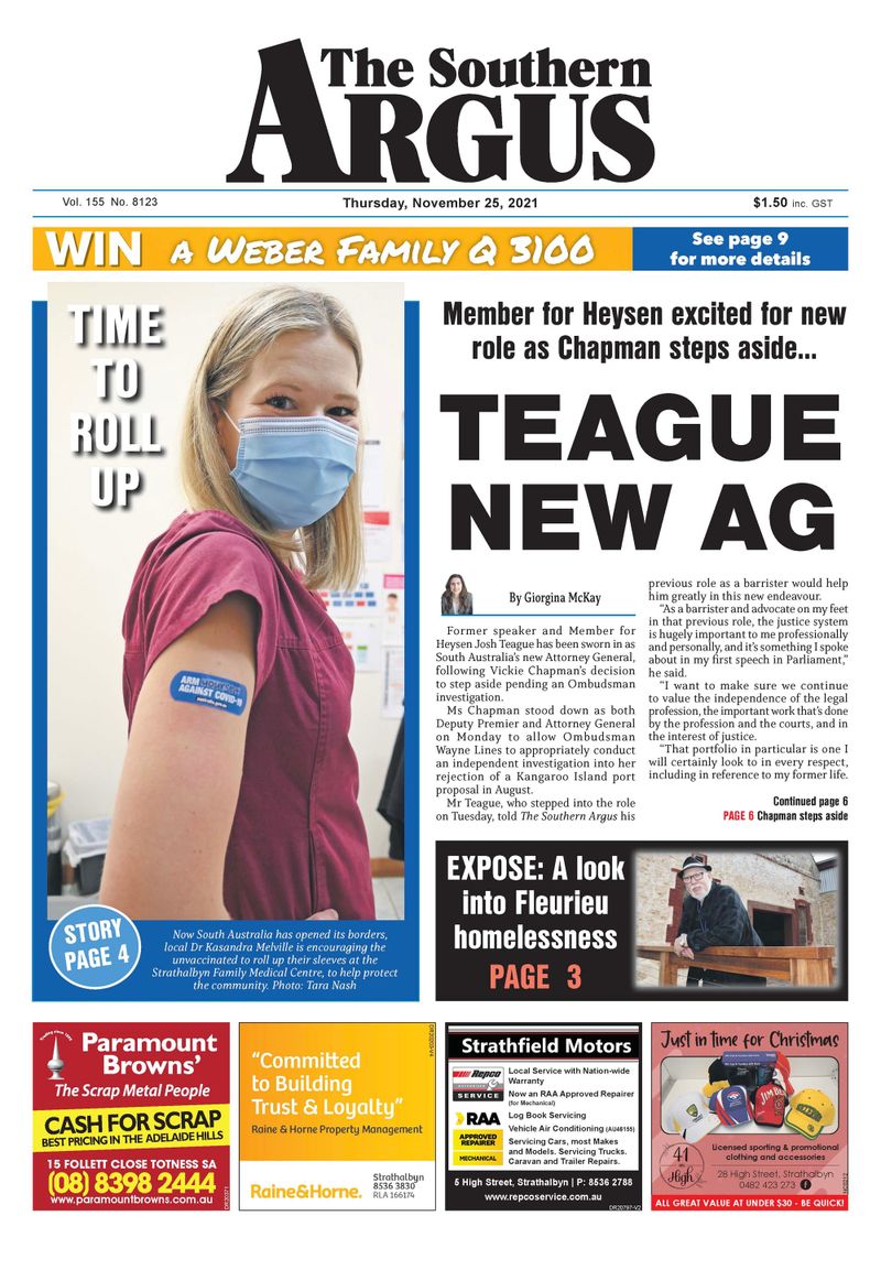 The Southern Argus - November 25, 2021 post image