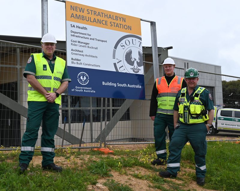 FIRST-LOOK: New Strathalbyn Ambulance Station build nearing completion post image