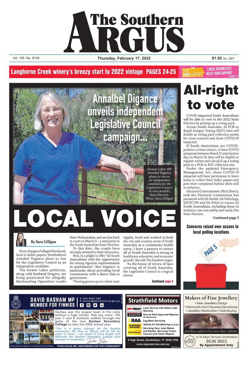 The Southern Argus - February 17, 2022 post image
