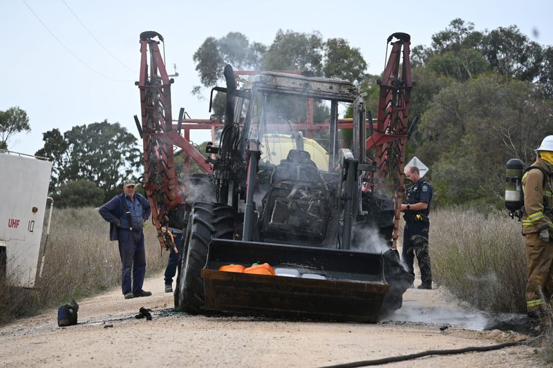 Tractor catches fire at Bletchley causing $90,000 in damages post image