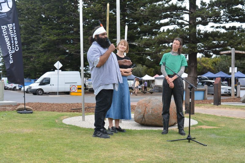 Art celebrating ‘family and connectedness’ launched at Goolwa Wharf post image
