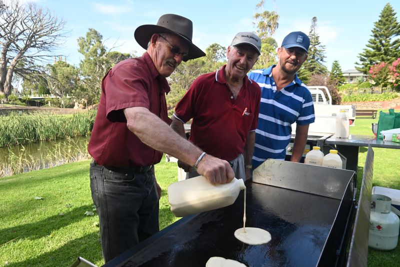 Pouring pancakes in the park for annual tradition post image