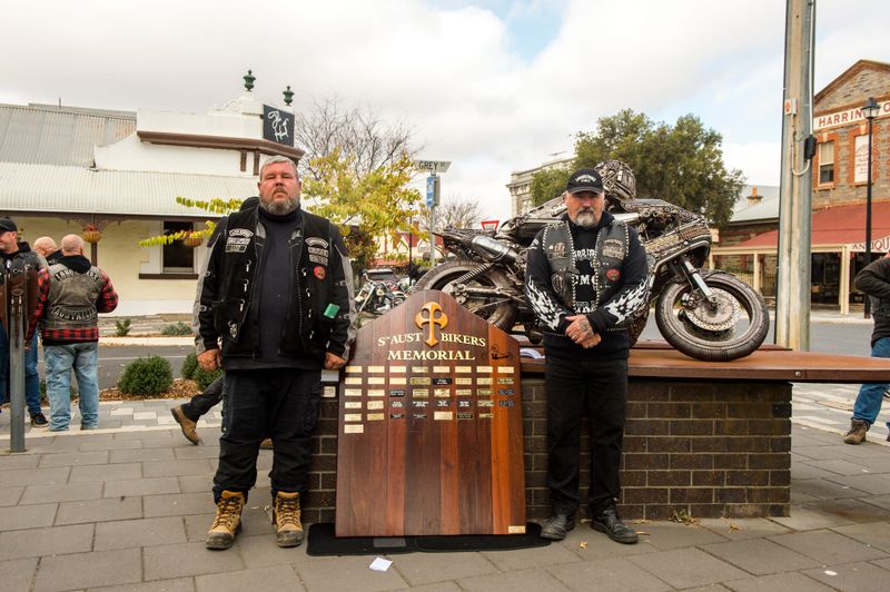 Motorcyclists gather for service post image