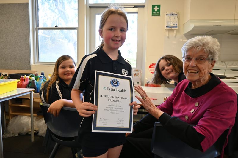 Students and seniors share friendships post image